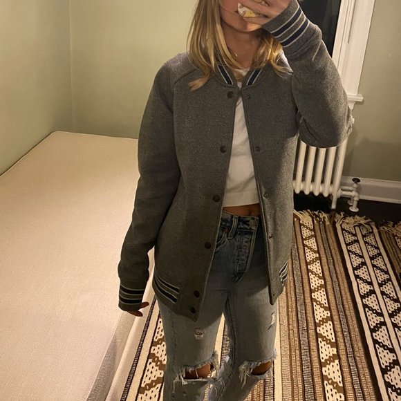 Levi's Grey Varsity Jacket - Picture 3 of 3